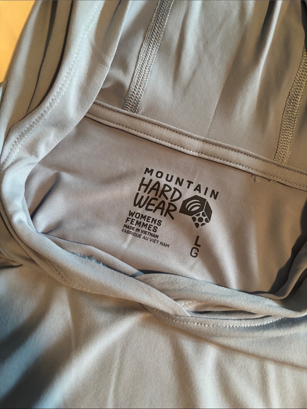 Mountain Hardwear Light Blue Hooded Long-Sleeve Pullover - Picture 2 of 8